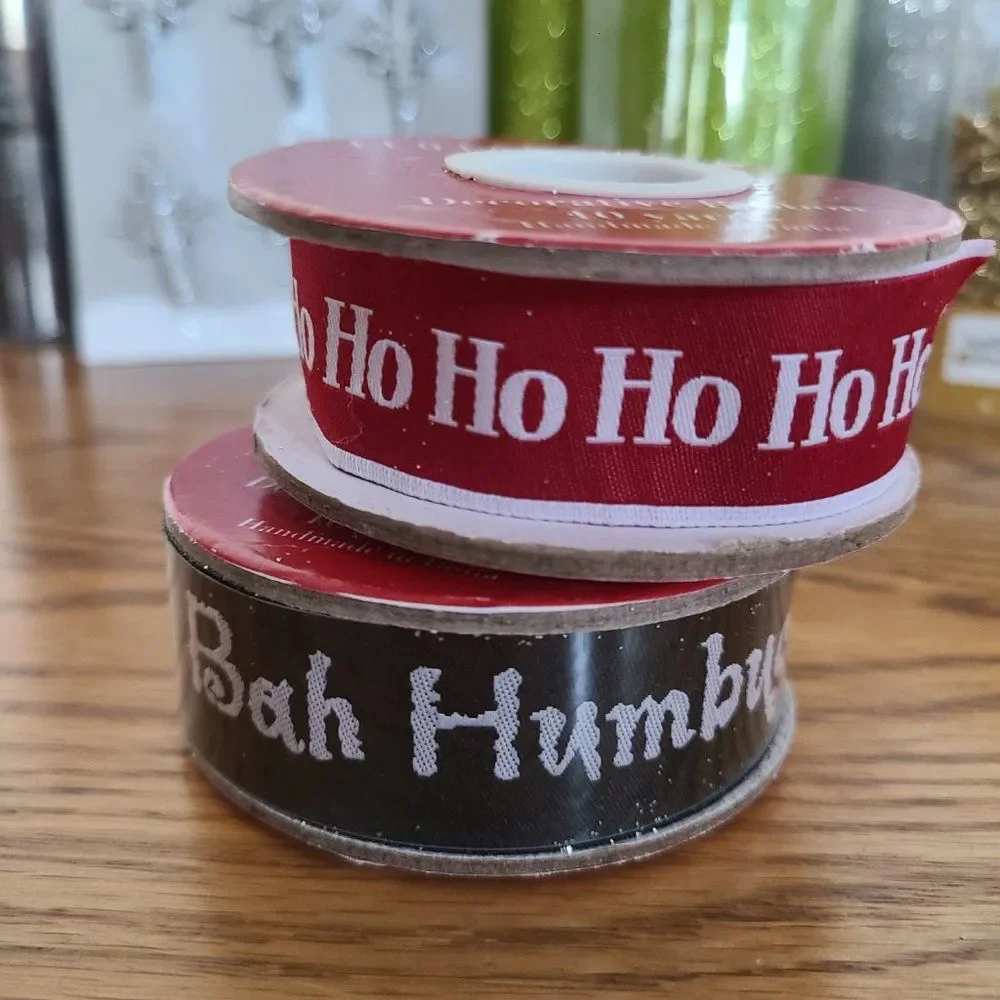 Christmas Crafts Lot - Includes Tulle, Ribbon, and Bulk Ornaments For Crafting